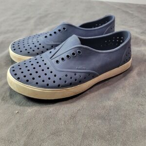 Native Shoes Jefferson Navy Blue Slip On Perforated Water Shoes Women Size 8